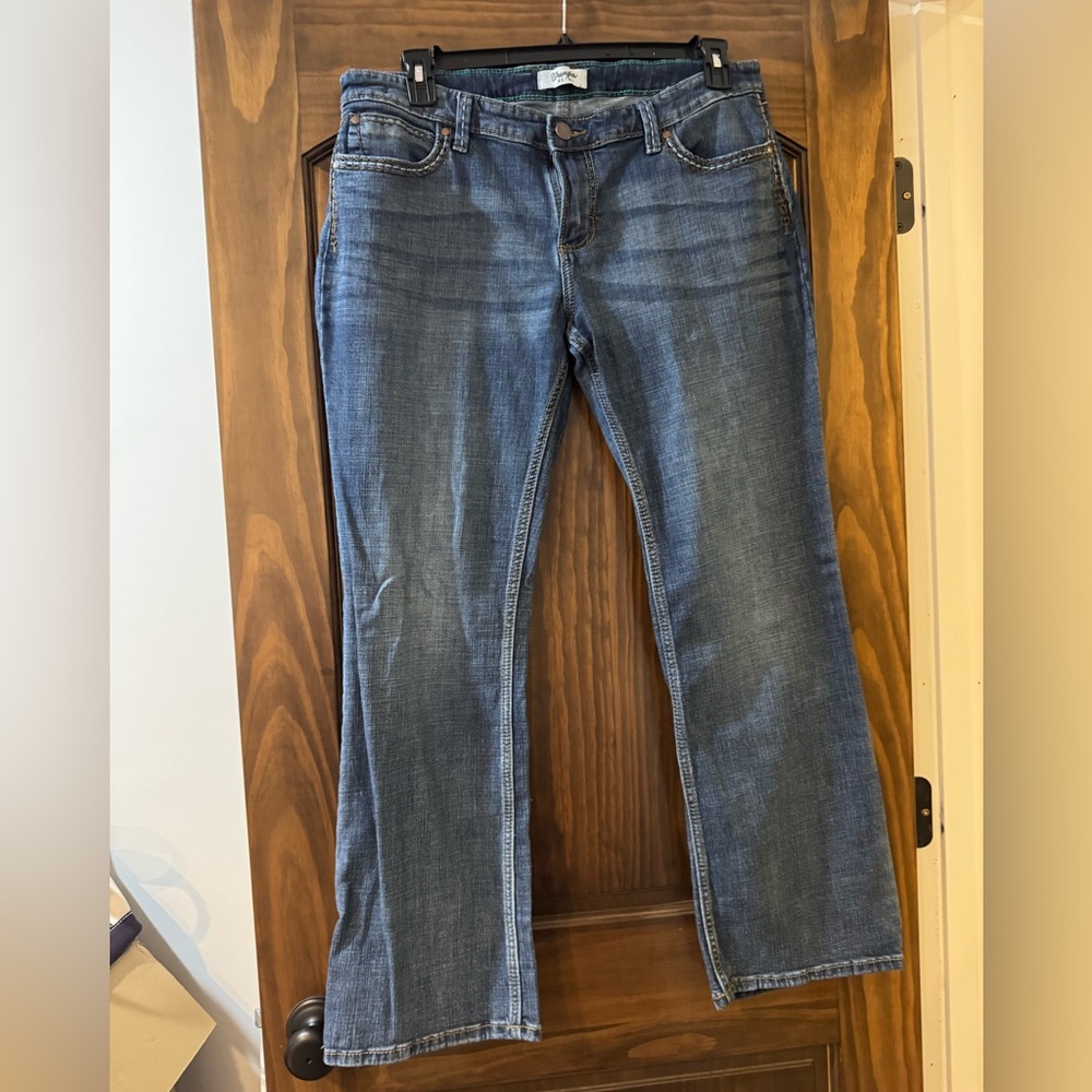 Wrangler Women's Boot Cut Jeans in Dark Blue